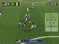 une photo d'Ã©cran de Sega Worldwide Soccer 97 sur Sega Saturn